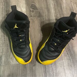 Air Jordan Black and Yellow Sneakers